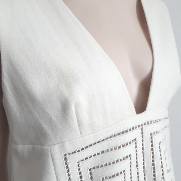 🎈Host Pick🎈Tibi | Wool-blend Eyelet V-neck Dress - Picture 5 of 13